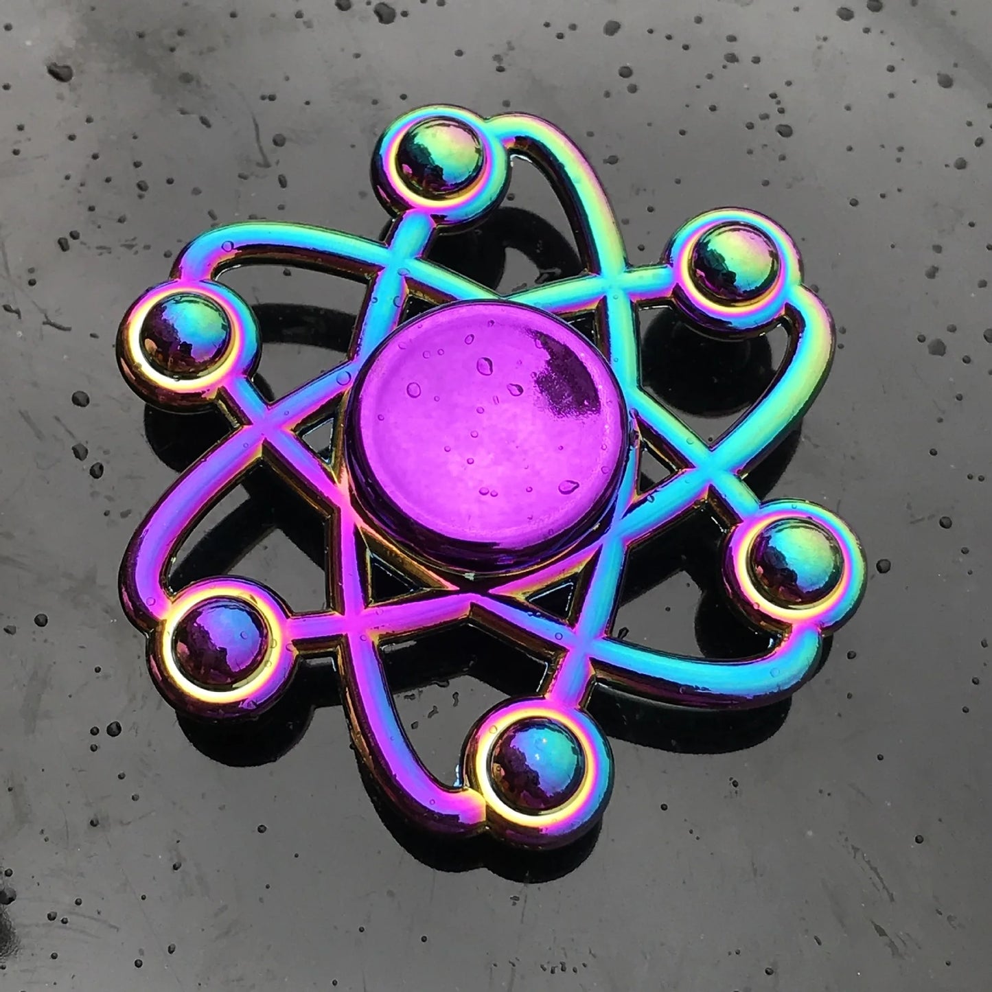 Rainbow Metal Fidget Spinners – Stainless Steel Bearing High-Speed Toy