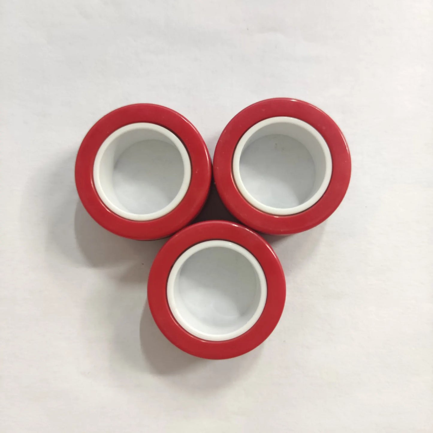 3pcs Magnetic Rings Fidget Spinner Set – Stress Relief Finger Toy for Kids & Adults