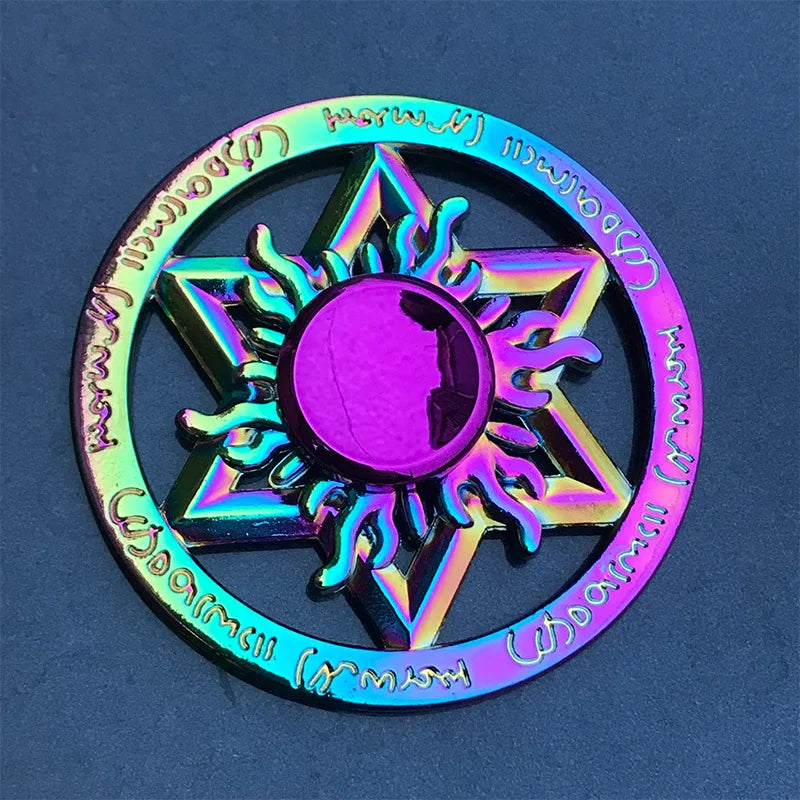 Rainbow Metal Fidget Spinners – Stainless Steel Bearing High-Speed Toy