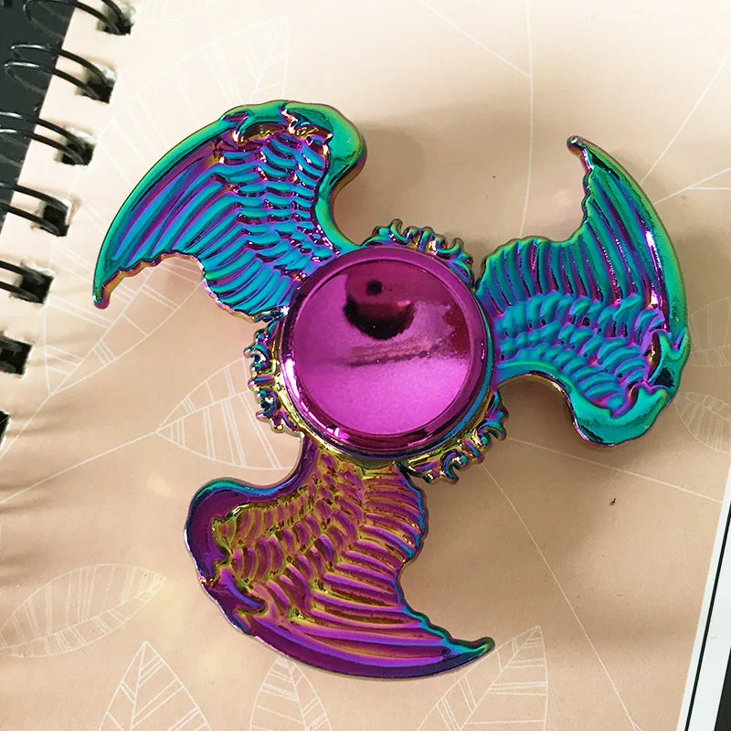 Rainbow Metal Fidget Spinners – Stainless Steel Bearing High-Speed Toy