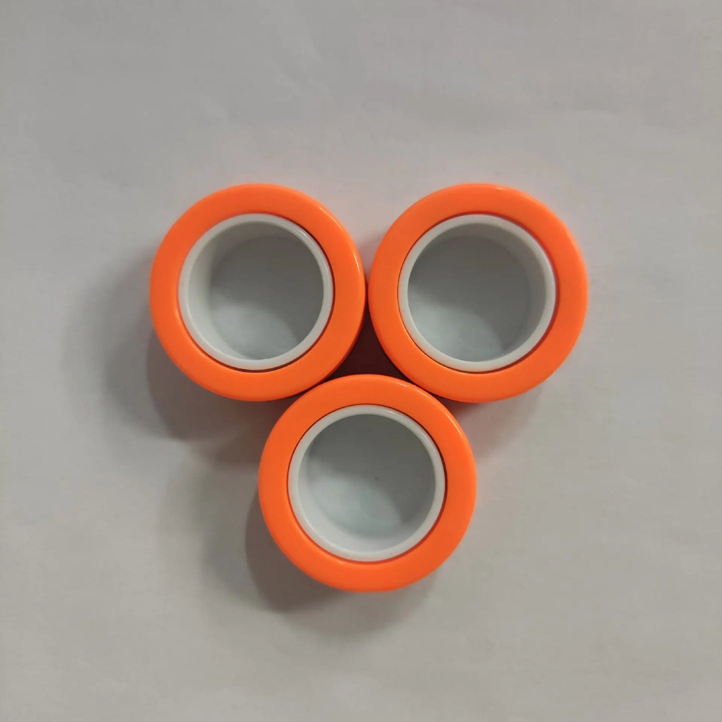 3pcs Magnetic Rings Fidget Spinner Set – Stress Relief Finger Toy for Kids & Adults