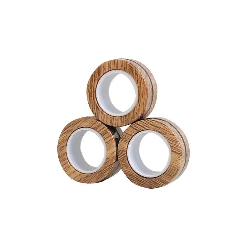 3pcs Magnetic Rings Fidget Spinner Set – Stress Relief Finger Toy for Kids & Adults